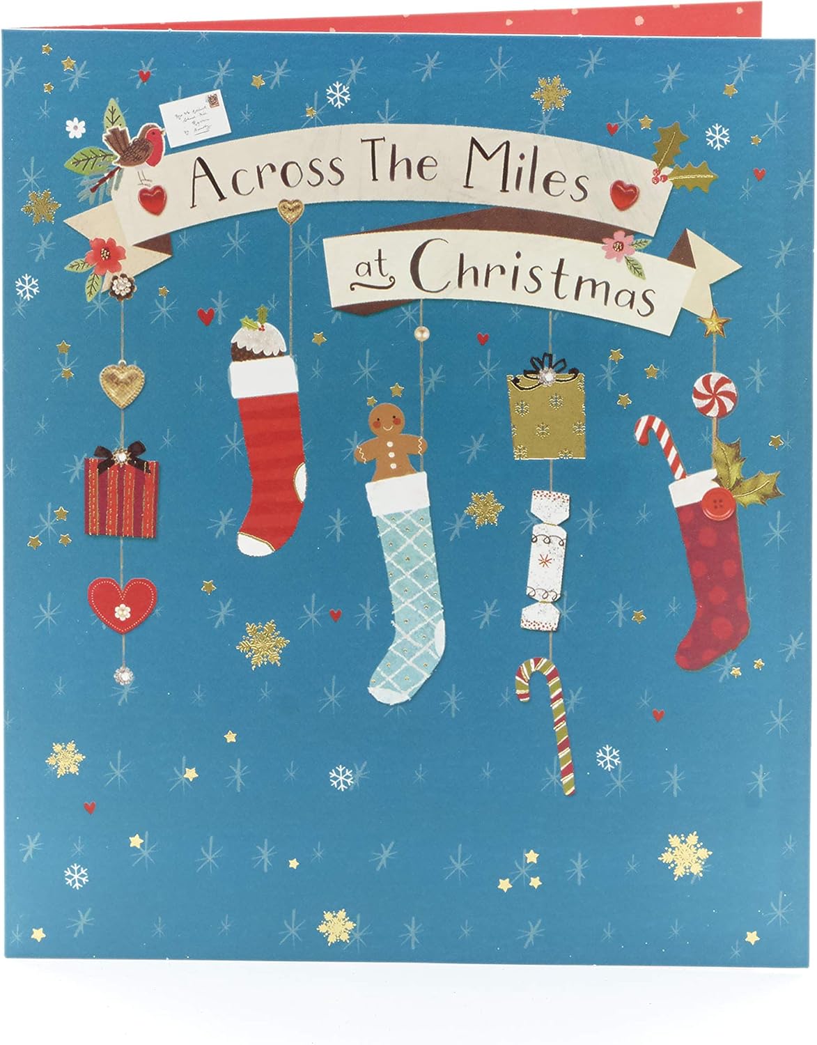 Across the Miles Christmas Card  Christmas Gifts  Christmas Gift Card