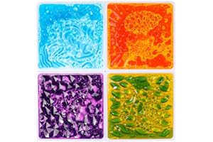Sensory Floor Tiles, 4 Set Textured Play Mats Pads Tiles, 12" X 12" Crash Pads for Kids, Sensory Decorative Tiles with ASTM, 