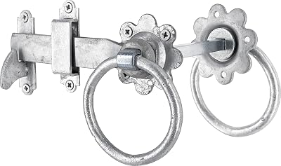 IRONTITE Ring Gate Latch Heavy Duty Galvanised Gate Latch for Wooden Gates