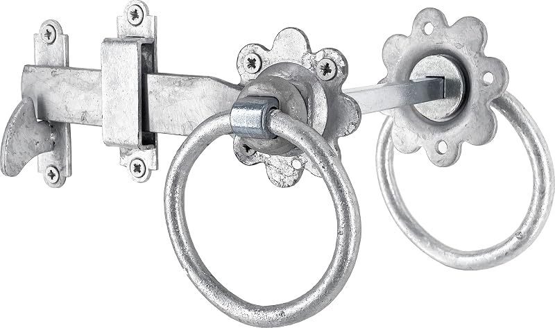 IRONTITE Ring Gate Latch Heavy Duty Galvanised Gate Latch for Wooden Gates