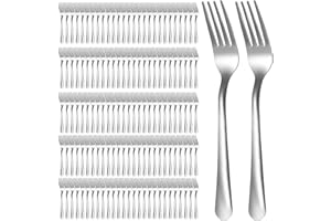 300 Pcs Stainless Steel Dinner Forks Bulk for Restaurant 6.9 Inch Metal Forks Silverware Dessert Forks for Commercial Hotel P