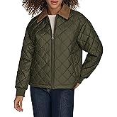Levi's Women's Diamond Quilted Jacket With Corduroy Collar
