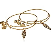 Alex and Ani Wings Charm Bangles Set of 2, Gold