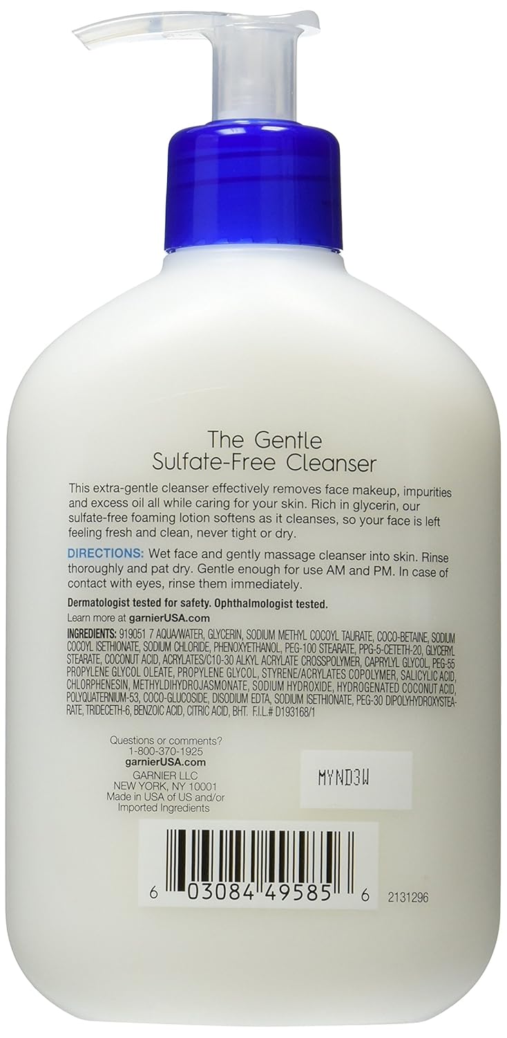 garnier skinactive sulfate free cleanser