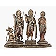 SrI Krishna CULTURE-New Large Ram Darbar for Home-Height-8 Inches-Resin-Antique Finish-Ram Sita-Showpiece for Home Decoration