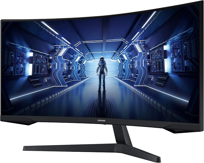 Monitor Gaming Odyssey G5 (C34G55), Curvo (1000R), 34", 3440x1440 (Ultra WQHD), 21:9, HDR10, VA, 165 Hz, 1 ms, FreeSync Premium, HDMI, Display Port, PBP, Flicker Free