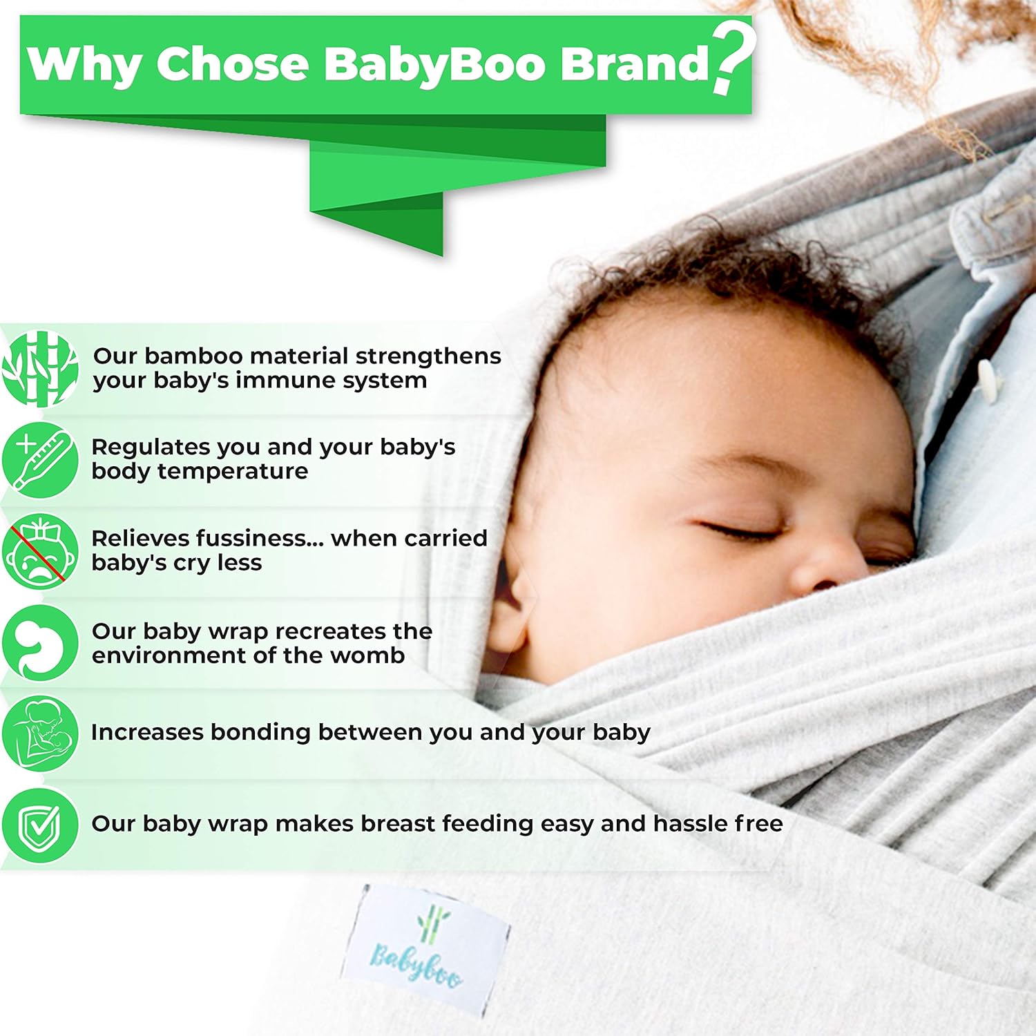 bamboo baby wrap carrier