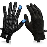 Sukeen Lightweight Running Gloves for Women Touchscreen Anti-Slip Liner Gloves Winter Warm Gloves for Cycling, Driving, Soccer