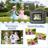 Hangrui Kids Camera Instant Print 2.4 inch 1080P 32GB Card Black view 4