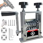 Manual Wire Stripper Machine,Drill Powered Hand Crank Wire Stripper Tool With 6 Channels and 5 Blades,Wire Stripping Tool for 0.06"-0.65" Scrap Wire,Scrapping Copper Wire Peeler Machine (Silvery)