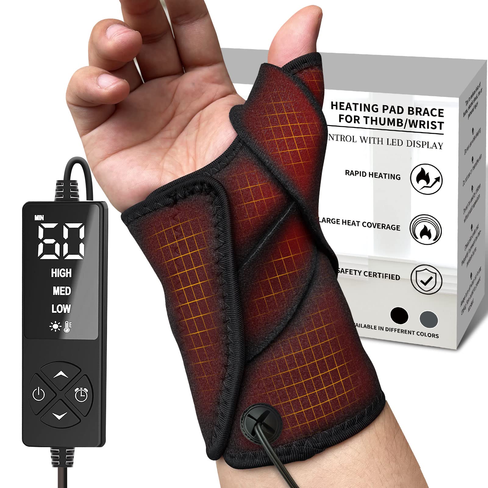 Splint Heating Machine Mua Hand Heating Pad for CMC Joint Thumb Arthritis, Heated Wrap Brace ...