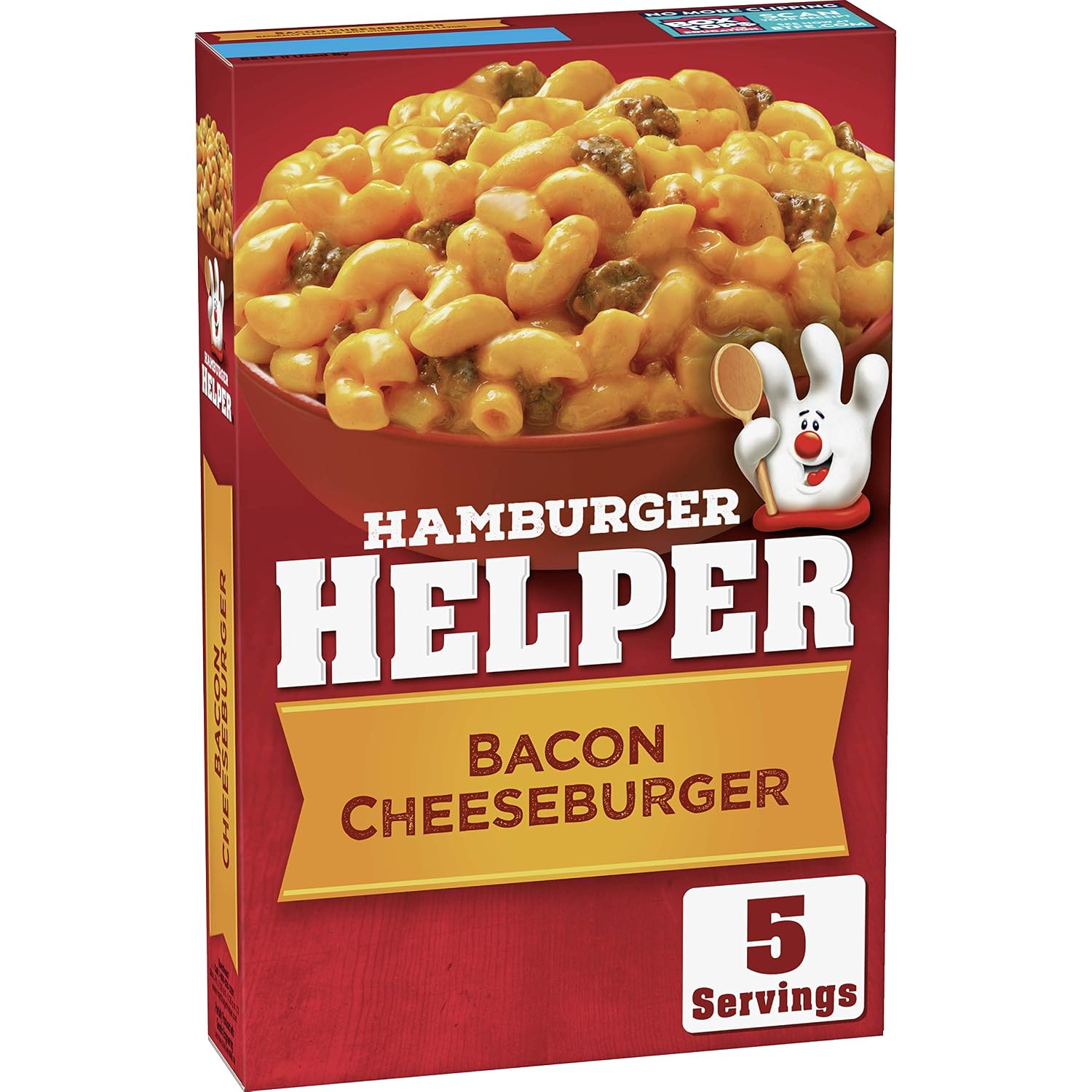 Betty crocker hamburger helper pasta sauce Mix bacon chsbrgr (016000283428)