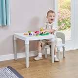 Liberty House Toys Multi-Coloured Table & Chair Set, White & Grey view 3