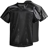 Repawu Men's Blank Football Jersey, Adult Mesh Athletic Practice Football Shirts, American Football Jerseys for Adults S-2XL