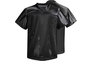 Repawu Men's Blank Football Jersey, Adult Mesh Athletic Practice Football Shirts, American Football Jerseys for Adults S-2XL