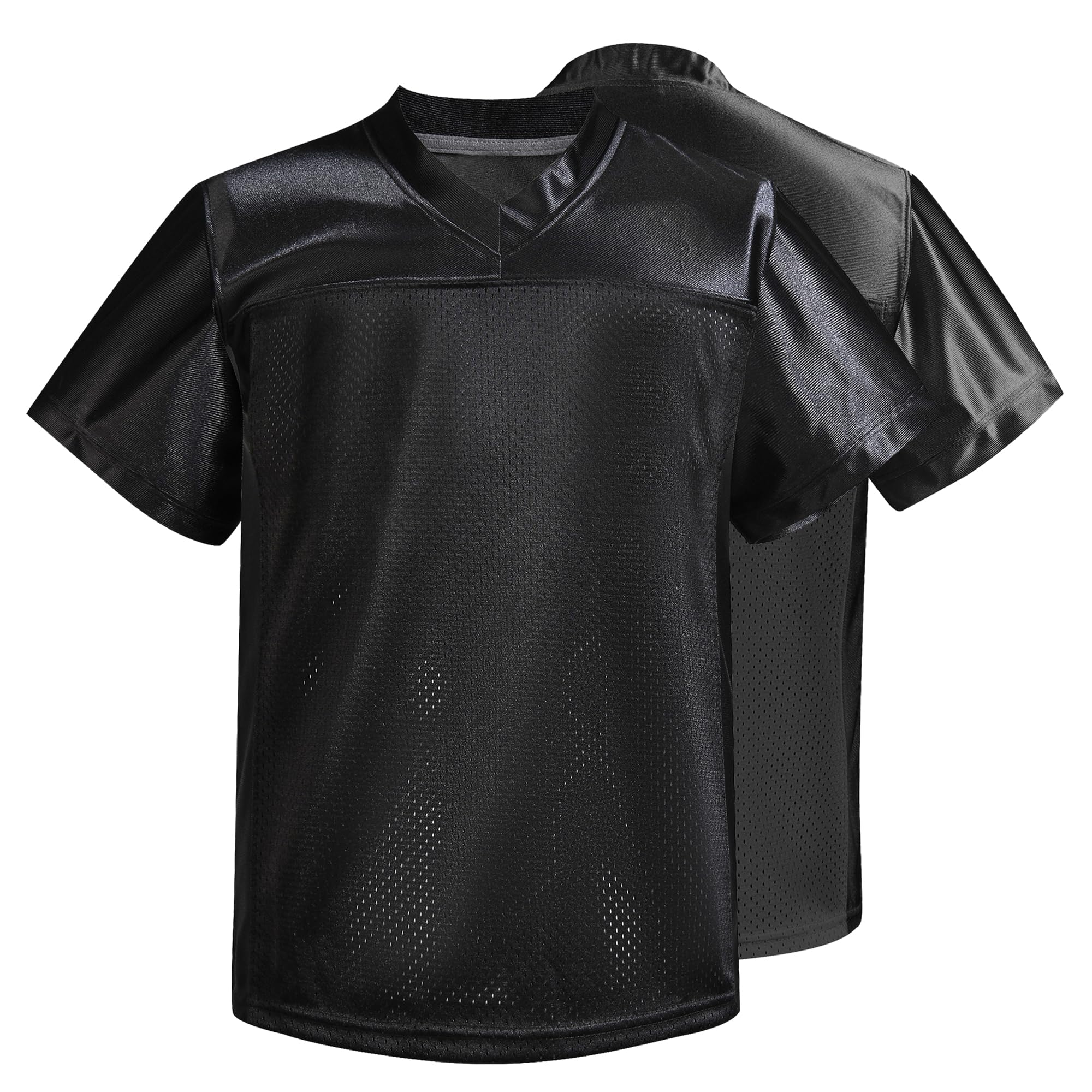 Photo 1 of *USED*
Repawu Men's Blank Football Jersey, Adult Mesh Athletic Practice Football Shirts, Blank Football Jerseys for Adults S-2XL (US, Alpha, Small, Regular, Regular, Black)