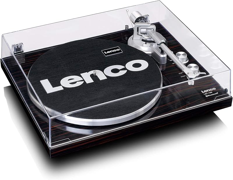 LBT-188 Tocadiscos Bluetooth - admite Salidas de RCA y USB - 2 velocidades 33 RPM y 45 RPM - preamplificador - carcasa de MDF - transmisión por correa - nogal — foto 7 de 8