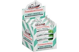 Fisherman’s Friend – Sugar Free Mint | For Temporary Relief of Cough, Sore Throat & Nasal Congestion | No Sugar | Halal, Vega
