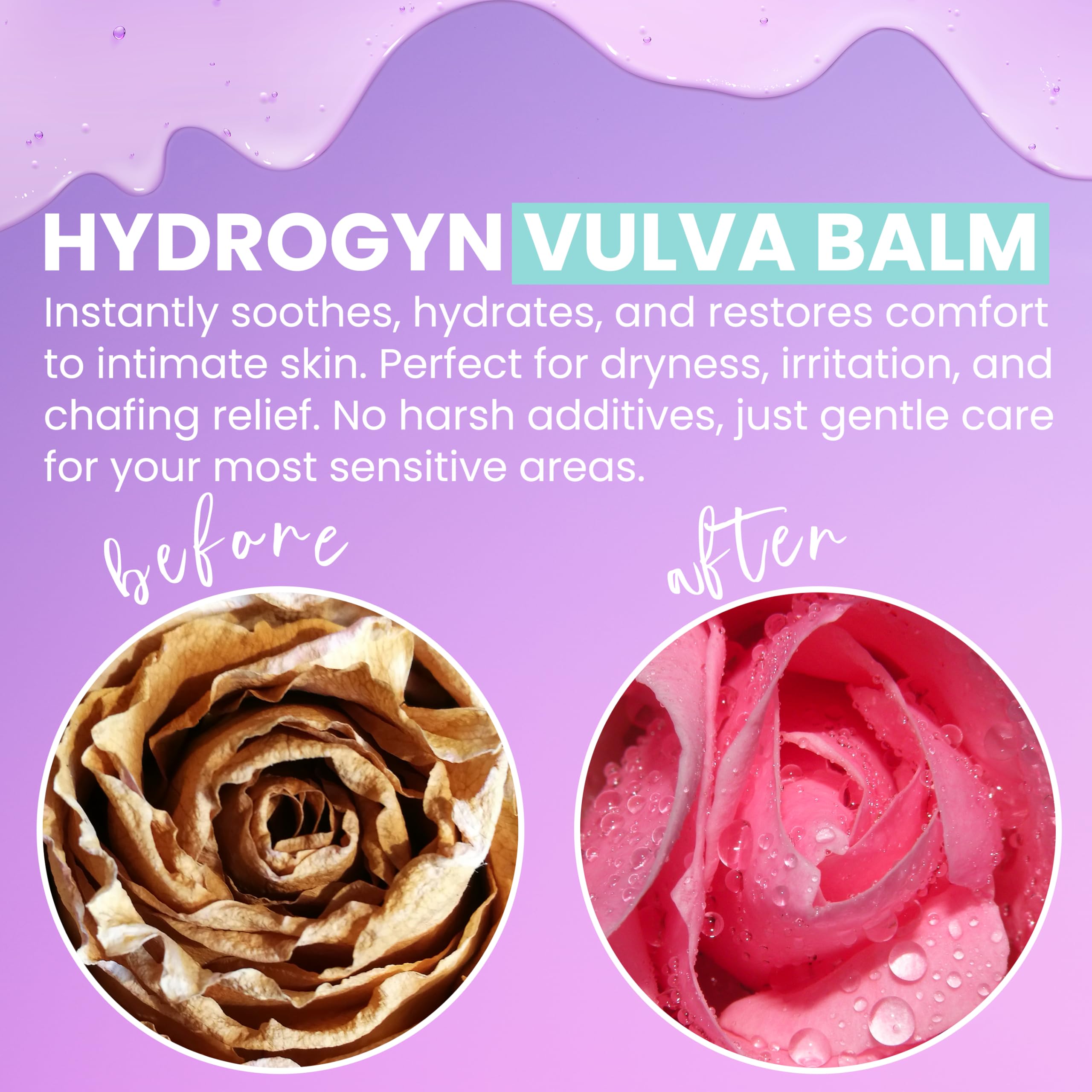 HydroGyn Vulva Balm | Vaginal Moisturizer & Menopause Support | Relieves Feminine Dryness, Itching & Irritation | Hormone-Free Vaginal Moisturizer for Women | pH Balanced Daily Intimate Skin Care