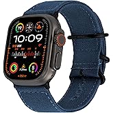 Carterjett Canvas Band | Compatible with Apple Watch Band - Durable, Woven Canvas iWatch Strap | Fits 49/46/45/44mm, Ultra, Series 10 & All Models