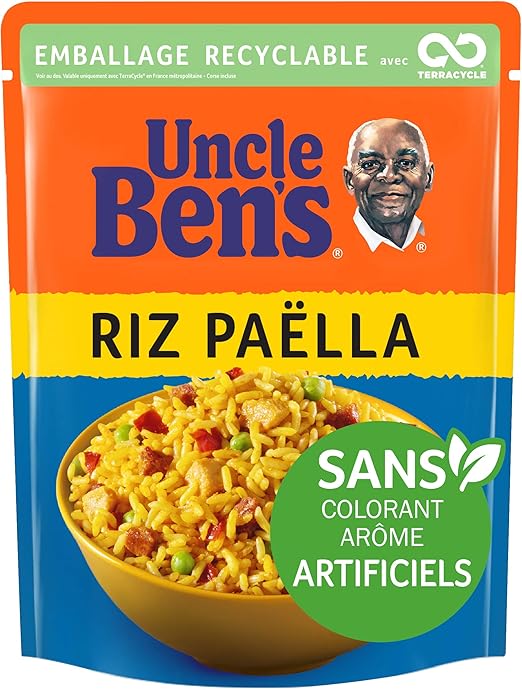 UNCLE BEN'S Riz façon Paëlla Express 2 Min au Microonde/Poêle 250g