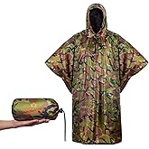 Arcturus Rain Ponchos | Adjustable Hood | Waterproof Ripstop Nylon | Great for Hunting, Fishing & Camping