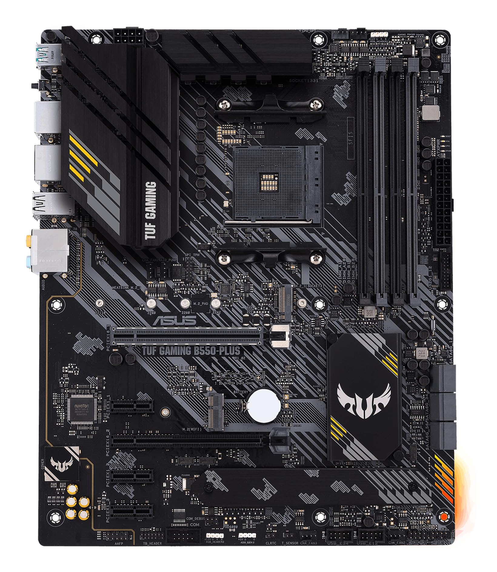 ASUS TUF GAMING B550-PLUS - Motherboard - ATX - Socket AM4 - AMD B550 Chipset - USB-C Gen2, USB 3.2 Gen 1, USB 3.2 Gen 2