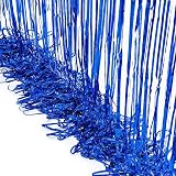 2Pcs Glitter Blue Foil Fringe Curtain Backdrop 1m x 2.5m view 9