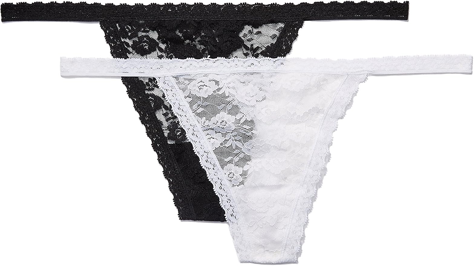 Iris & Lilly Women's Lace GString, Pack of 2 Amazon.co.uk Clothing