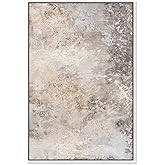 Art Remedy Sandstone Mirage Canvas Elegant Gold Abstract, White Frame, 36" x 54"