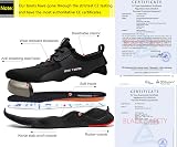 Black Safety Mens Safety Trainers Steel Toe Cap Work Boots UK 8 Breathable view 5