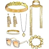 Vivrerizo 70s Disco Accessories for Women - Vintage 70s Accessories Set for Halloween Disco Costume Party Cosplay