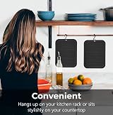 Linda's Essentials Silicone Trivets 2 Pack 30x23cm Heat Resistant Mats view 5