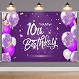 HAMIGAR Happy 14th Birthday Banner Backdrop – 6x4ft Party Decoration For Boys & Girls – Black & Silver Theme - View #10