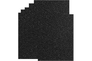 BAZYROCK 20 Sheets Black Glitter Cardstock 8.5 x 11 Inches, Heavyweight 250gsm Premium Sparkling Card Stock Paper for Card Making DIY Craft Party Decoration School Student Supplies (Black)