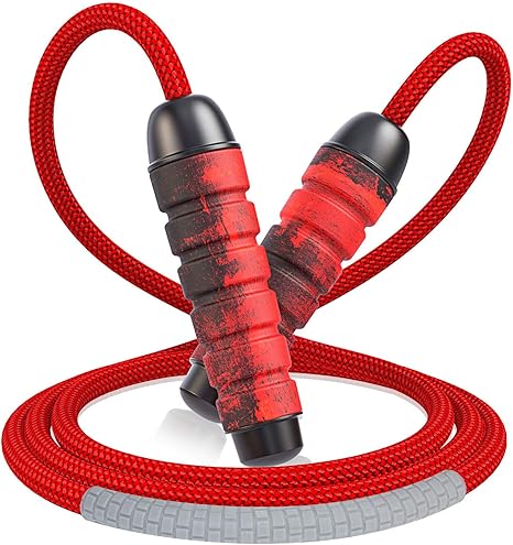 Cocoda Cuerda Saltar, Comba Crossfit Ajustable Sin Enredos con Rodamientos de Bolas Rápidos, Jump Rope con Asas de Espuma de Suave para Hombre Mujer ...