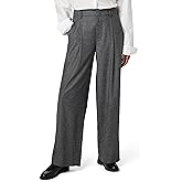 Vince Women's High Waisted Microcheck Wide Leg Trouser