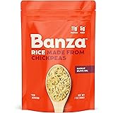 Banza Chickpea Rice, High Protein Low Carb Healthy Rice, Gluten-Free and Vegan, 8oz Bag (Pack of 6) (Garlic Olive Oil)