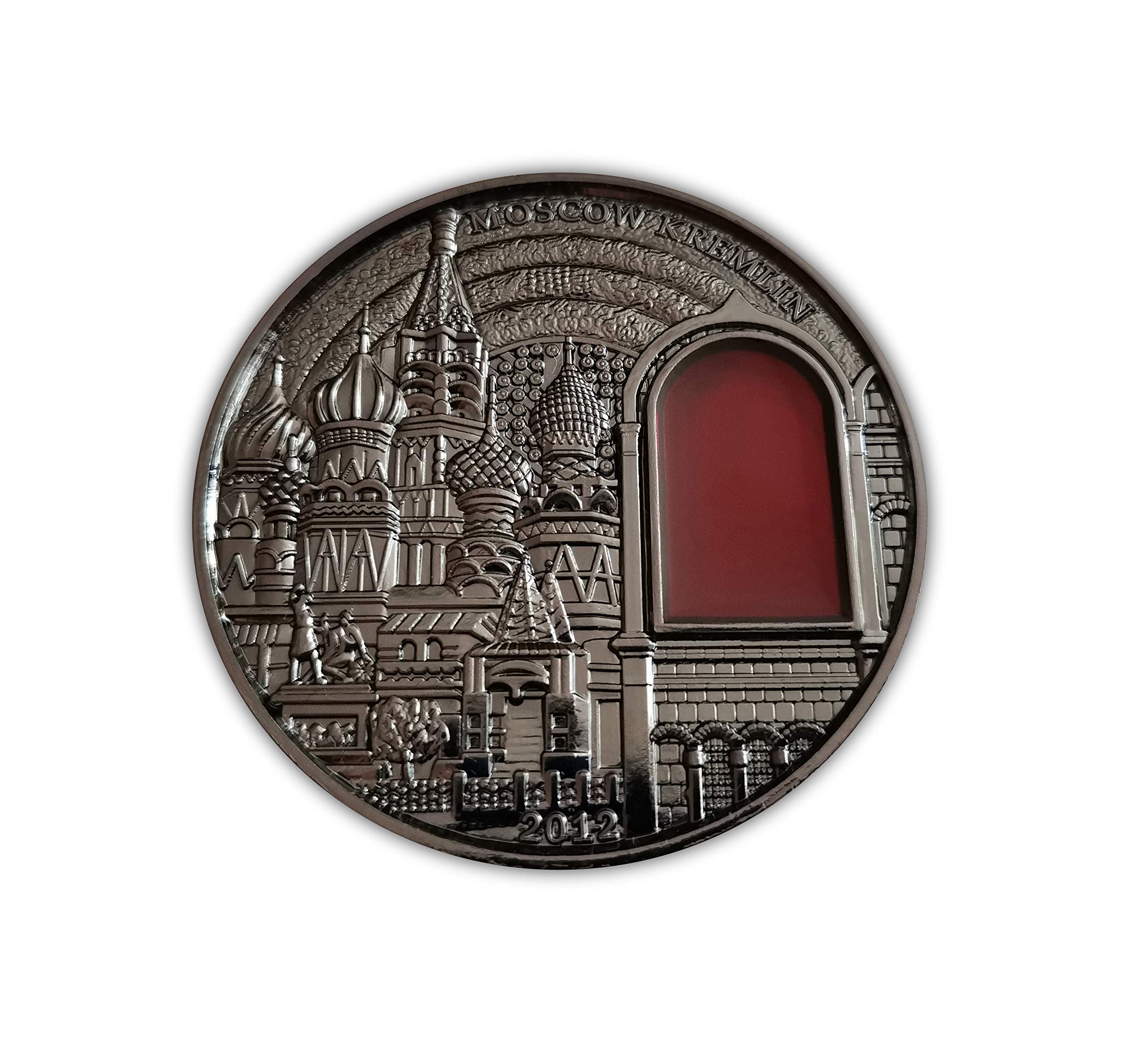 Eillwin Moscow Kremlin 3D Big 55mm diameter Russian commemorative & collectable coin