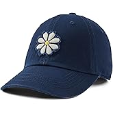 Life is Good. Tattered Chill Cap Daisy, Darkest Blue