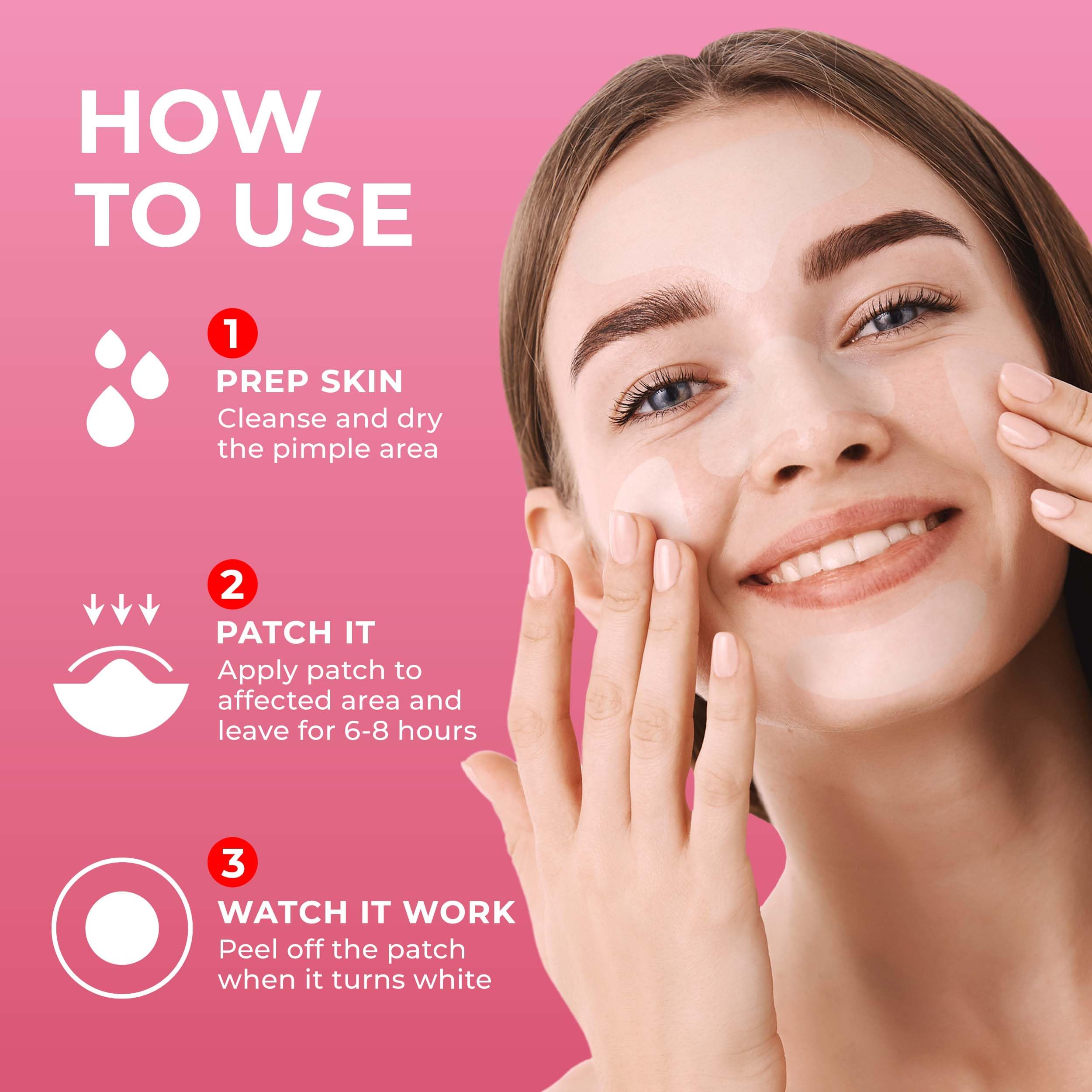 Patch Rx Mua PatchRx Full Face Pimple Patches (5 Sets), Reduce Pimples On Whole ...