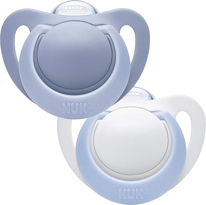 NUK Genius Set of 2 Dummies for Boys, Size 0 Amazon.co.uk Baby
