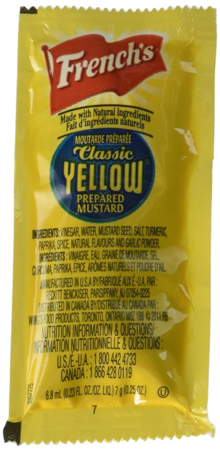 Frenchs Classic Yellow Mustard 7 Gram Packet (Case of 200) eBay
