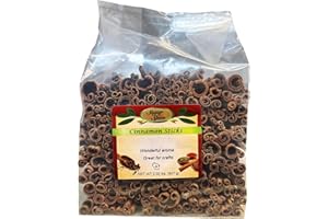 Sugar 'N Spice 4" Cinnamon Sticks for Crafting or Baking Seasoning, Potpourri, 2 Pound Bag, Approx. 80-100 Sticks per Bag, Bulk, for Crafts and Scent