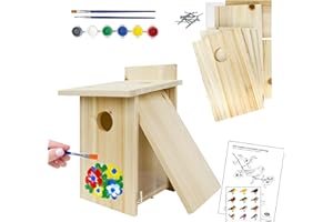 Nature's Way Bird Products DIY First Viewing Window Garden-Bird-House, Wood