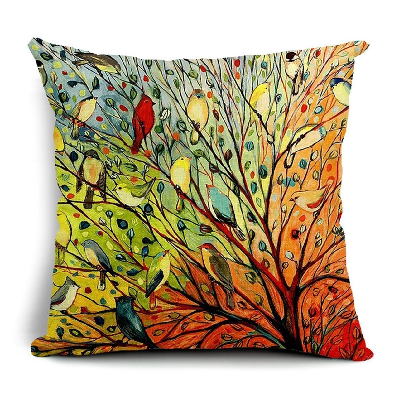 Floral Couch Sofa Cushion cover size 18 X 18 Pillow Case