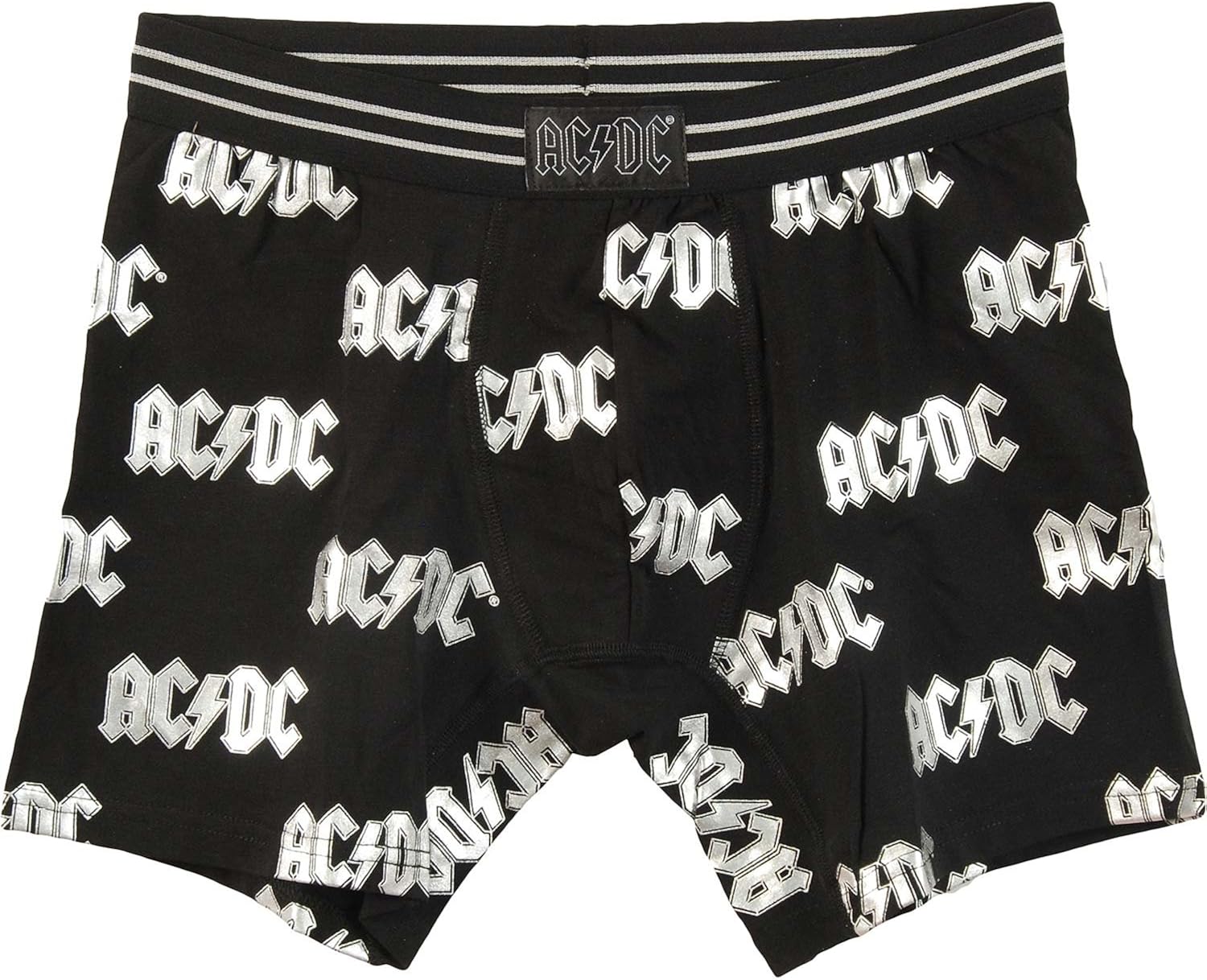 AC/DC Men's Foil Logo Stack Boxer Boxers XXLarge Black