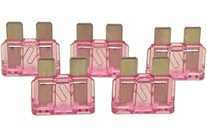 OneTrip Parts Violet Furnace Fuse 5 Pack Blade Type ATC3 3 Amp Replaces Rheem Ruud 44-ATC3