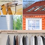 Trade Access Panels Wooden Pole Brass Hook 1.18m for Skylight Loft Hatch Blinds view 5