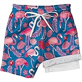 Balkorith Boys Swim Trunks with Compression Liner Kids Quick Dry Board Shorts Teen Bathing Suit Drawstring Swim Shorts